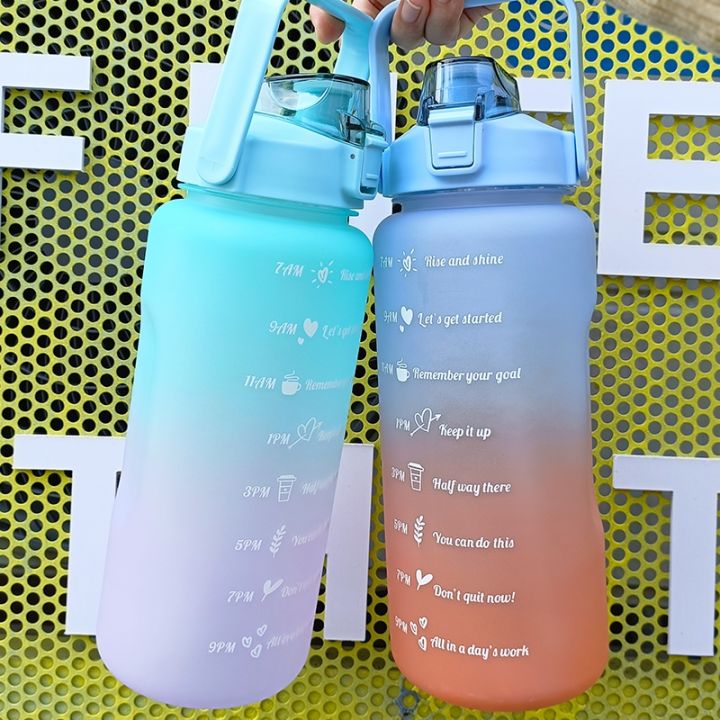 2-liters-water-bottle-motivational-drinking-bottle-sports-water-bottle-with-time-marker-stickers-portable-reusable-plastic-cups