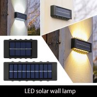 LED Solar Wall Lamp Outdoor IP65 Waterproof Safety LED Lighting For Garden Yard Fence Decor Lamp With 3 Years Warranties