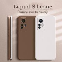 （ใหม่）เคสซิลิโคนเหลวแบบเดิมหรูหราสำหรับ Xiaomi Mi 12 Lite 12X 11T 10 T Lite Redmi หมายเหตุ11 10 T 9S Pro Poco X3 F3 M4 5G ปกอ่อน