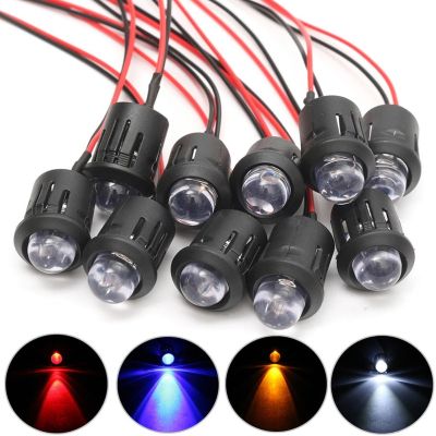 10 Pcs 12V 10mm Pre-Wired Constant LED Ultra Bright Water Clear Bulb Cable Prewired Led Lamp CLH 8