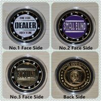 Good SouvenierMetal Token Coin Small Blind Big Blind DealerPoker Chips Cards Guard Protector3pcs/lot free shipping