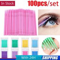 100Pcs Micro Brush Disposable Extension Make up Stick Eyelash Applicator brush