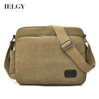 IELGY Retro Men S Multifunctional Messenger กระเป๋าผ้าใบผู้ชาย