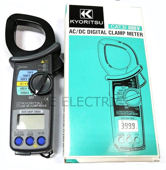 (JAPAN) KYORITSU KEW SNAP 2003A AC/DC DIGITAL CLAMP METER VOLTAGE