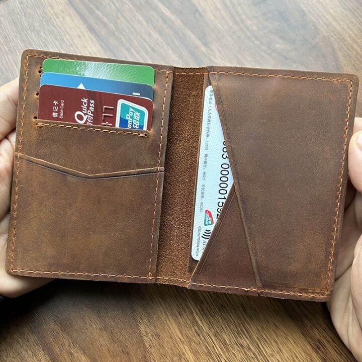 layor-wallet-กระเป๋าสตางค์สำหรับผู้ชาย-กระเป๋าเงินทำด้วยมือกระเป๋าใส่บัตรเครดิตหนังสไตล์วินเทจเรียบง่าย