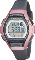 Casio Womens LWS- 2000H- 4AVCF Runner Digital Display Quartz Black Watch Color: Grey/Pink