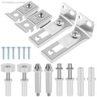 12Pcs Bi-fold Door Hardware Kit Stainless Steel Door Repair Kit Replacement Easy Installation Door Hardware Parts for Barn Door