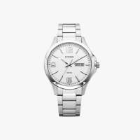 Citizen นาฬิกาข้อมือผู้ชาย [ประกันร้าน] CITIZEN นาฬิกาข้อมือผู้ชาย รุ่น AQ Mid Silver Dial Silver รุ่น BF2001-55A