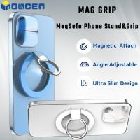 Inovagen MAG Grip ขาตั้งโทรศัพท์ แบบแม่เหล็ก และที่จับโทรศัพท์ อลูมิเนียม พับได้ ปรับได้ พร้อมสติกเกอร์แหวนโลหะฟรี QC8191633