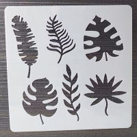 13*13 ซม.ใบแม่แบบ DIY Layering Stencils ภาพวาดสมุดภาพสี Embossing อัลบั้มตกแต่งการ์ด Templat-GHKUG STORE