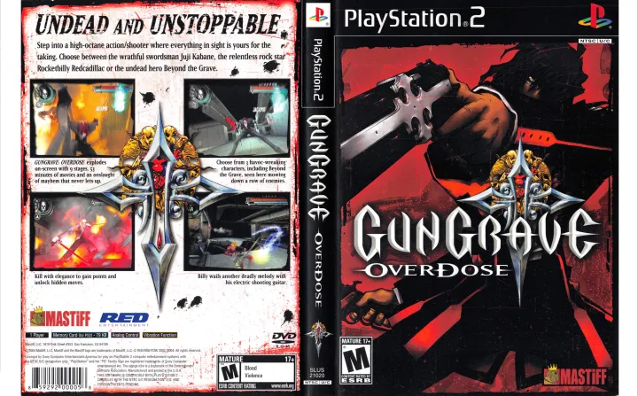 Gungrave: Overdose (PS2) chip de DVD - AliExpress