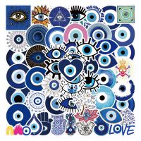 【LZ】 Stickers Turkish Evil Eye Notebook Car Phone Case Sticker Laptop Scrapbooking Skateboard Childrens Stickers Motorcycle Skates