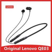 เดิม Lenovo QE03 V5.0ชุดหูฟังไร้สายบลูทูธหูฟังกีฬาสเตอริโอหูฟังแบบแม่เหล็กหูฟังหูฟังสำหรับ Android IOS