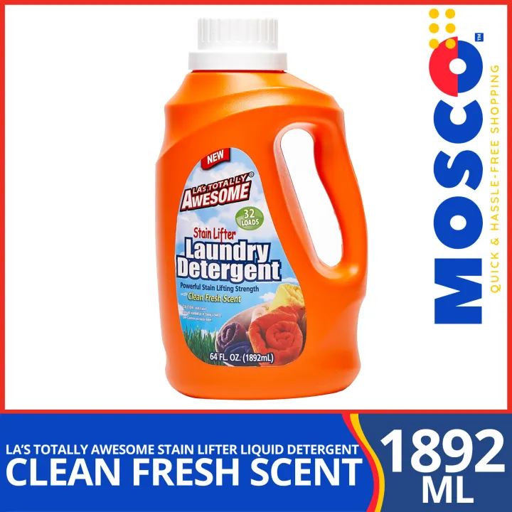LA'S TOTALLY AWESOME Stain Lifter Liquid Laundry Detergent 64 oz
