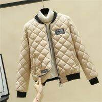 Bella Philoosphy Spring Rhombus Pattern Jacket Women Parkas Lady Short Bomber Jackets Female Casual Outwear Shearling Coats