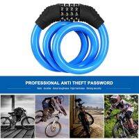 Anti-Theft Bike Lock 4Digit Code Combination Stainless Steel Cable Bicycle Security Lock Equipment MTB Bike LockCyclingAccessory Locks