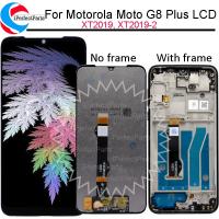 6.3 สำหรับ Motorola Moto G8 Plus แผงหน้าจอสัมผัสจอแสดงผลจอแอลซีดีพร้อมกรอบประกอบดิจิไทเซอร์สำหรับ Moto G8บวก XT2019-2 XT2019 LCD