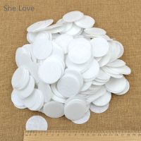 【YF】♟  Chzimade 500Pcs/lot 40mm Round Shaped Felt Die Cut Appliques Cardmaking Fabric Accessories