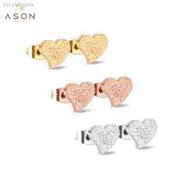 ASONSTEEL Small Earring Sets Stainless Steel Mixed Color Heart Stud Earrings Ladies Accessories Valentine Day 39;s Gift Wholesale