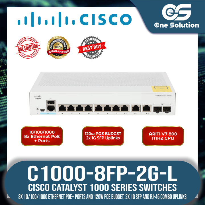 C1000-8FP-2G-L | Cisco Catalyst 1000 Series Switches | | Lazada PH