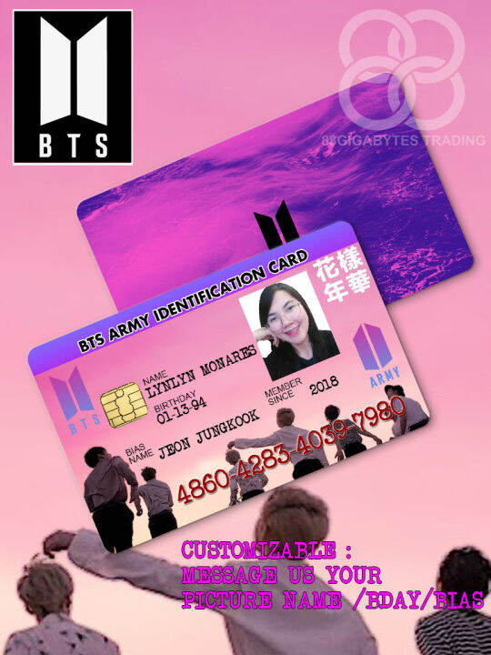 BTS ARMY ID CARD / BTS / BTS ARMY PVC ID PERSONALIZED | Lazada PH