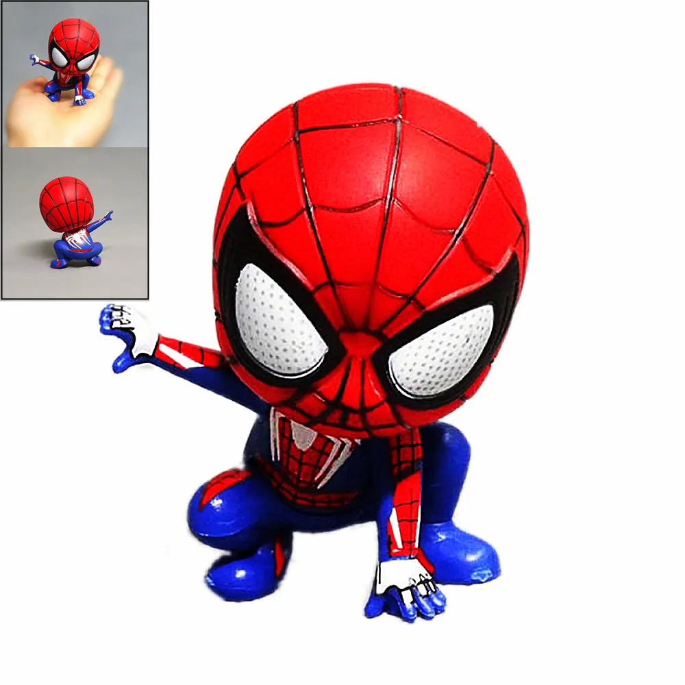Mini Marvel Hero For Kids Spiderman Cartoon Collectible Model Miniatures  Figurine Model Toy Action Figures Doll Ornaments Cake Car Decor | Lazada PH
