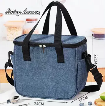 Square Thicken Thermal Lunch Bag Bento Box Food Carrier Insulated Cooler  Storage Bags Large Ice Pack Picnic Pouch Women Lunchbag - Lunch Bags -  AliExpress