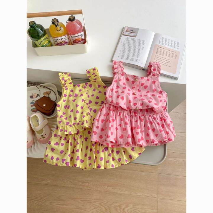 Korean Children's Clothing 2023 Summer New Girls Children Fashionable