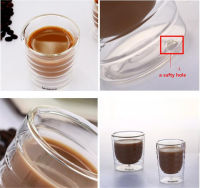 ถ้วยกาแฟแก้ว6ชิ้นล็อตมือเป่าผนังสองเวย์โปรตีน Nespresso กาแฟแก้วเอสเพรสโซ่85มิลลิลิตร150มิลลิลิตรความร้อนถ้วยTH