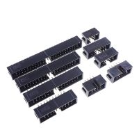 10ชิ้น2.54มม. Dc3พินทะลุรู6 8 10 12 14 14 16 26 30 34 40 50ขาขาตรงหุ้ม Pcb กล่องซ็อกเก็ต Idc ส่วนหัว