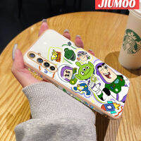 JIUMOO เคสสำหรับ Realme 6 Pro Realme 6S Narzo,เคสเคสโทรศัพท์การ์ตูนมอนสเตอร์กันกระแทกขอบด้านข้างสี่เหลี่ยมต้นฉบับเคสลวดลายเคลือบนิ่มฝาครอบหลังเต็มรูปแบบเคสป้องกันกล้อง