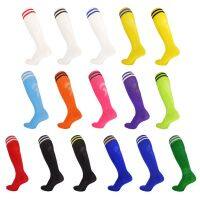 【Sock shop】19สีกีฬาฟุตบอลถุงเท้าผู้ชายระบายอากาศยุโรปฟุตบอลคลับเข่าสูงการฝึกอบรมวิ่งยาวถุงน่องผ้าขนหนูถุงเท้าด้านล่าง