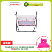 Combo Nôi võng tự động VINANOI NV80 TẶNG Gối cho bé