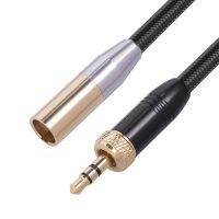 2X Audio Mic Cable Internal Thread 3.5MM Male to MINI XLR 3PIN Adapter Cable for SLR Camera Audio Cable