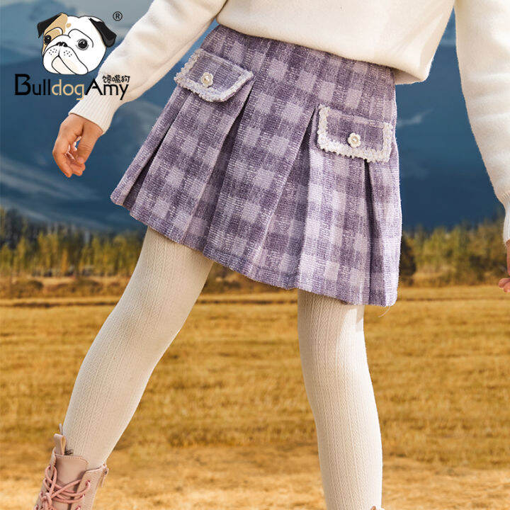 Plaid shop skirt lazada