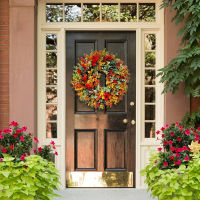 Front Door Spring Coil Outdoor Home Decoration Sign Wreath Eucalyptus Wreath Wall Decoration A Wreath Of Spring