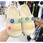 Dép Unisex Quai Ngang Hình Bông Hoa
