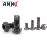 ✕☒¤ 5-50pcs ISO7380 M2 M2.5 M3 M4 M5 M6 M8 304 A2 Round Stainless Steel or Black 10.9 grade Hex Socket Button Head Allen Bolt Screw