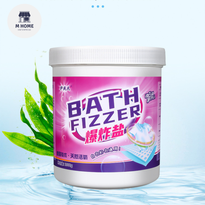 Explosive color bleaching granules Bath Fizzer Ivory Ultra White