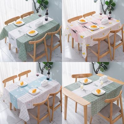 Tablecloth Waterproof Oil proof Table Cover Washable Cloth Art Cabinet Tea Table Rectangular Tablecloth