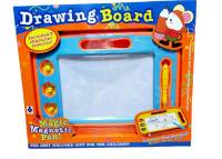 Worktoys กระดานแม่เหล็ก เขียนลบได้ magnetic muilt-color drawing board สีส้ม -แดง-ฟ้า คละสีส่ง