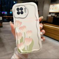 เคสสำหรับ OPPO A93ลายคลื่นดอกทิวลิป2020เคสเคสโทรศัพท์นิ่มสาวน่ารักรูปไอศกรีม