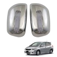 Car Chrome Silver Trim Rear Mirror Covers Shell for Toyota Corolla Spacio 2001-2007