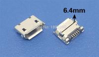 HVJ-50pcs Micro Usb Mini Connector 5pin 6.4mm Short Needle 5p Dip2 Data Port Charging Port Mini Usb Connector For Mobile End Plug