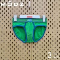 Modz กางเกงชั้นใน ผ้าฝ้าย สแปนเด็กซ์ ขนาดเล็ก สําหรับผู้ชาย (3 ชิ้น) MZ7321