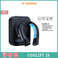 TORRAS เย็นสบายสำหรับพัดลมติดตั้งคอ2S สาย USB ชาร์จไฟทำความเย็น