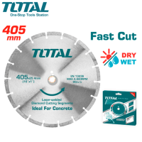 TOTAL ใบเพชรตัดคอนกรีต 16 นิ้ว (405 มม.) รุ่น TAC2144052 ( Diamond Disc for Concrete ) แผ่นตัดคอนกรีต ใบตัดถนน