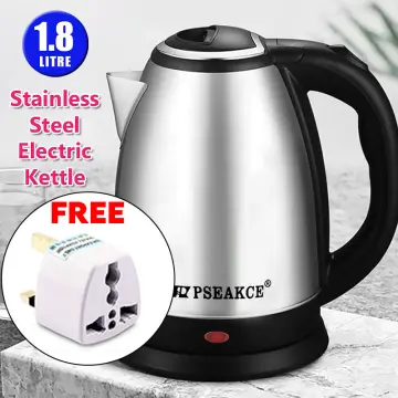 Electric Kettle Water Boiler for Tea Coffee Stainless Steel 1.8L Large  Cordless Tea Kettle Hot Water Pot BPA Free with Auto Shut-Off Boil-Dry  Protection LED Light 2000W 