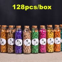 【CW】 128Pcs Glass Bottle Flavor Can Choose Smoke Backflow Incense Cones Hollow Cone Sandalwood