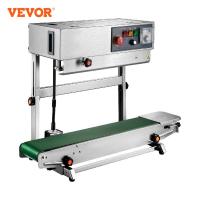 VEVOR FR-770 Continuous Band Sealer Vertical / Horizontal Automatic Bag Band Sealing Machine for Food Medicine Seeds Packaging